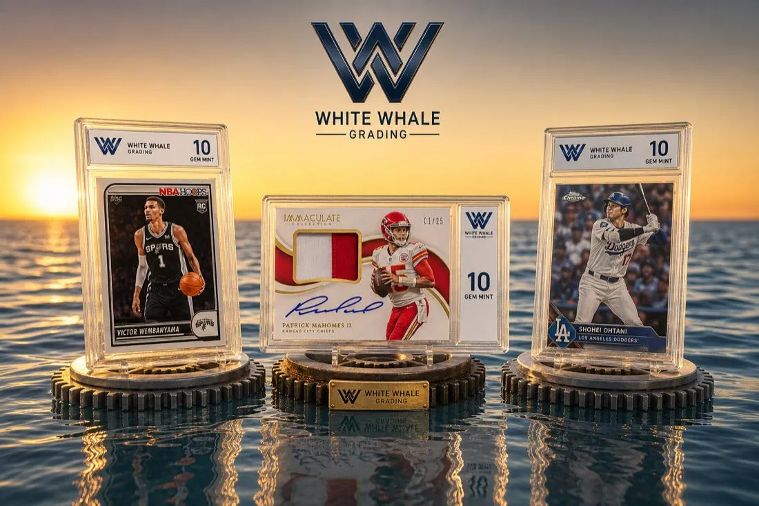 Three White Whale slabs graded 10 Gem Mint